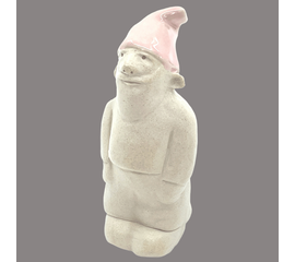 Keramikzwerg Berthu mit Zipfelmütze in pink