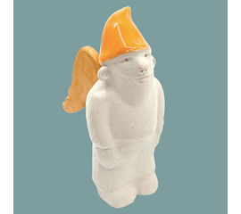 Zwengel Berthu mit Zipfelmütze in orange