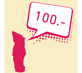 Spende an die Stiftung intact in der Höhe von CHF 100.-