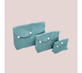 Les trois Poches – Jeansblau Set
