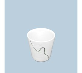Becher mit Linien - Espresso - grün