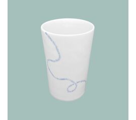 Becher mit Linien - Kaffee/Tee - blau
