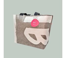 Tasche Flüh in den Farben weiss/grau - Ansicht Front