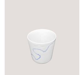 Becher mit Linien - Espresso - blau