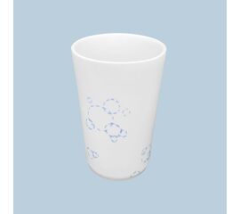Becher mit Linien - Kaffee/Tee - blau