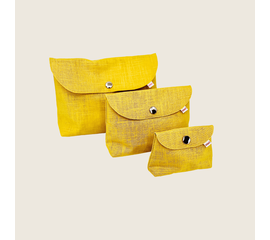 Les trois Poches 3er-Set - Farbe Gelb