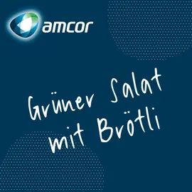 Mittagsmenu grüner Salat mit Brötli - Lieferung an Amcor