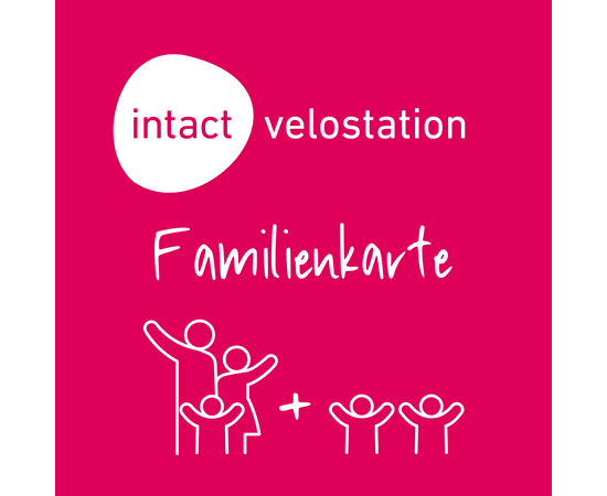 Jahreskarte Velostation Familienkarte 3 Kinder