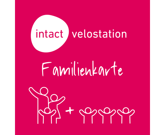 Jahreskarte Velostation Familienkarte 4 Kinder