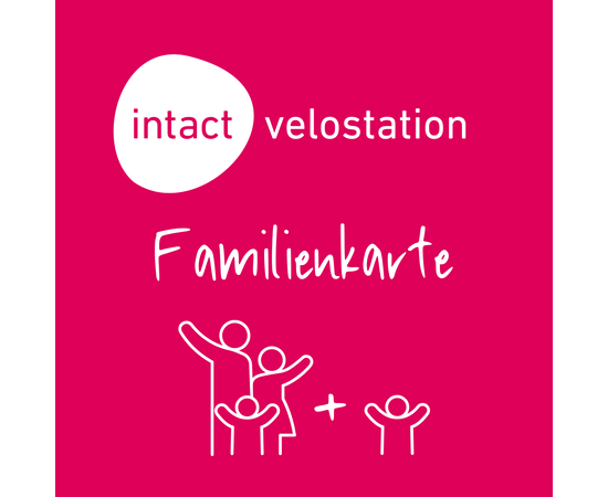 Jahreskarte Velostation Familienkarte 2 Kinder