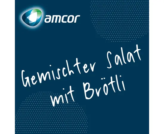 Mittagsmenu gemischter Salat mit Brötli - Lieferung an Amcor