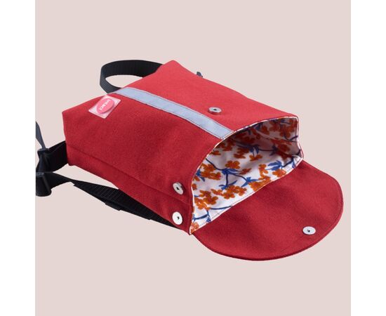 Kids Rucksack – rot Ansicht offen liegend