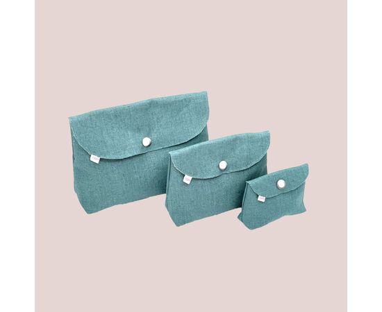 Les trois Poches – Jeansblau Set