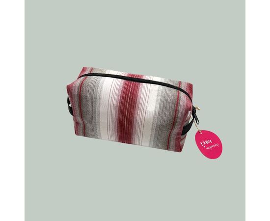 Etui Felsenegg aus Sonnenstoren - Rot/grau Rückseite